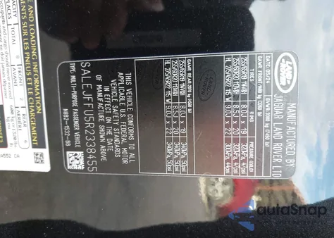 2024 Land Rover Defender 130 P300 S from USA, damaged, VIN SALEJFFU5R2338455